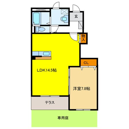 ネオ徳田 Ａ棟の物件間取画像